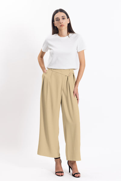 DETAILED CIFFON TROUSERS