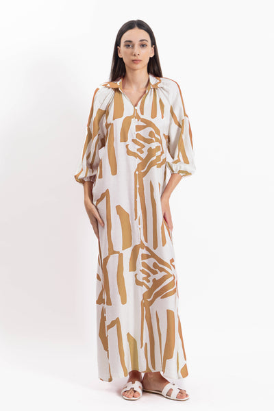 ABSTRACT PRINT DRESS