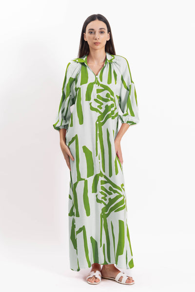 ABSTRACT PRINT DRESS