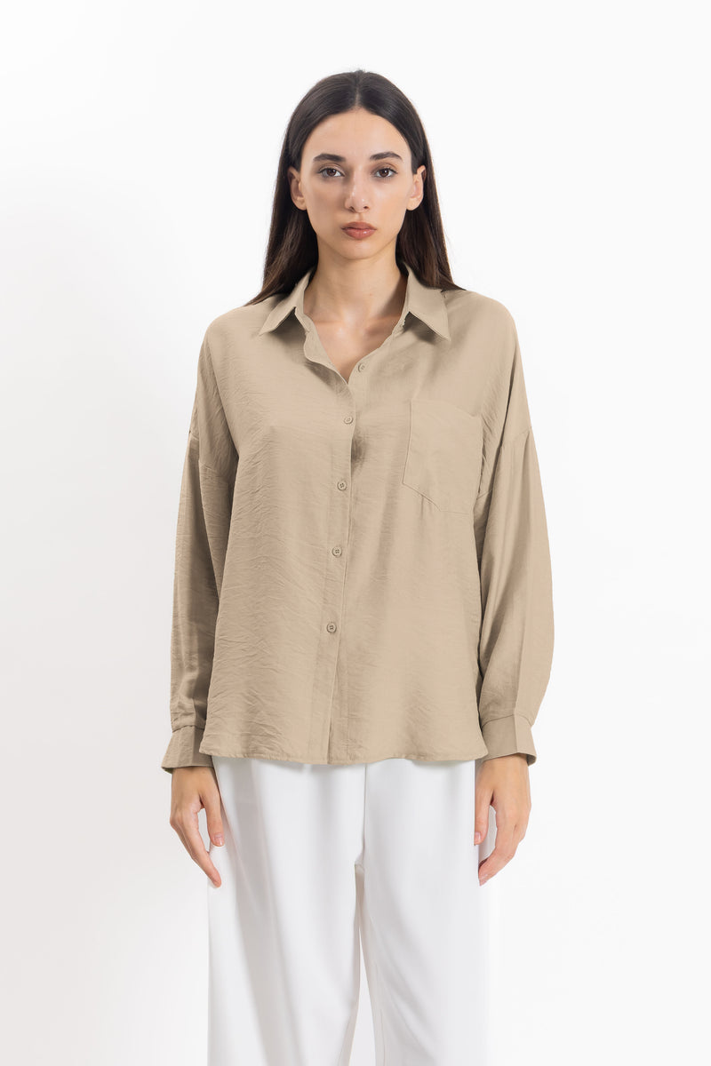 LINEN BLEND COMFORT SHIRT