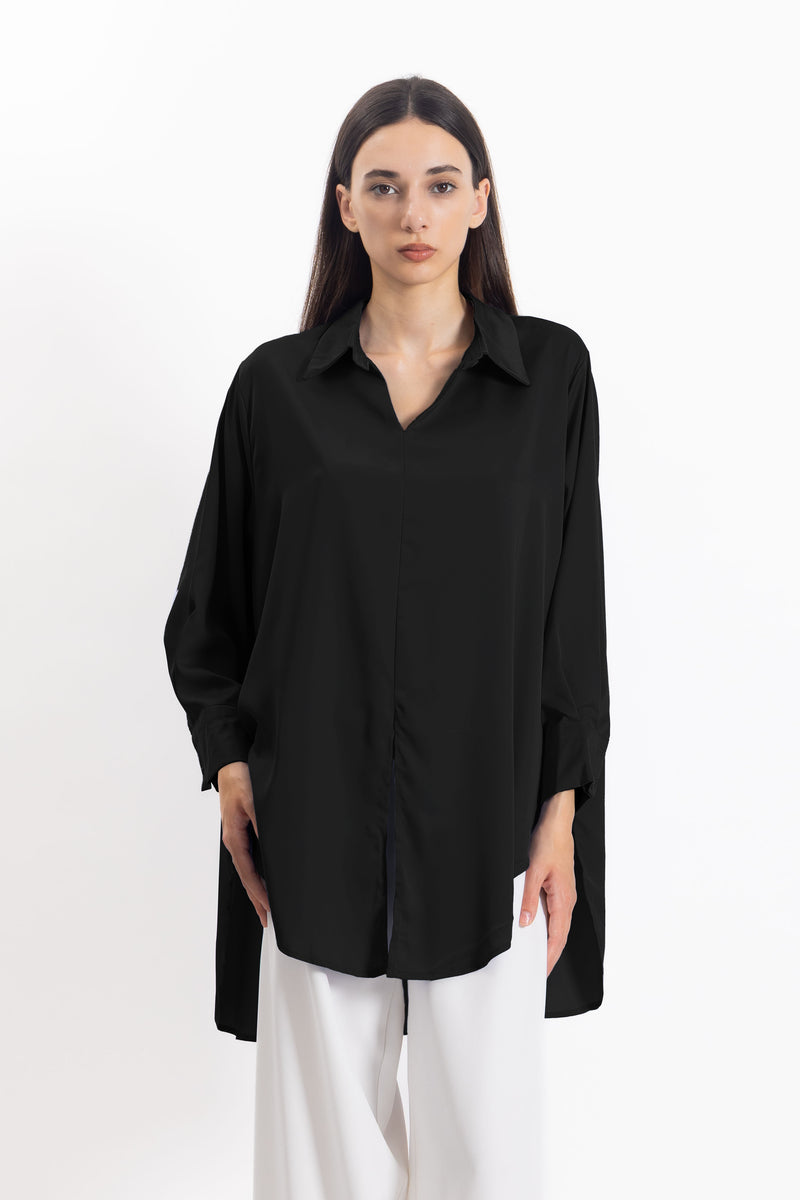 LONG SATIN COMFORT SHIRT