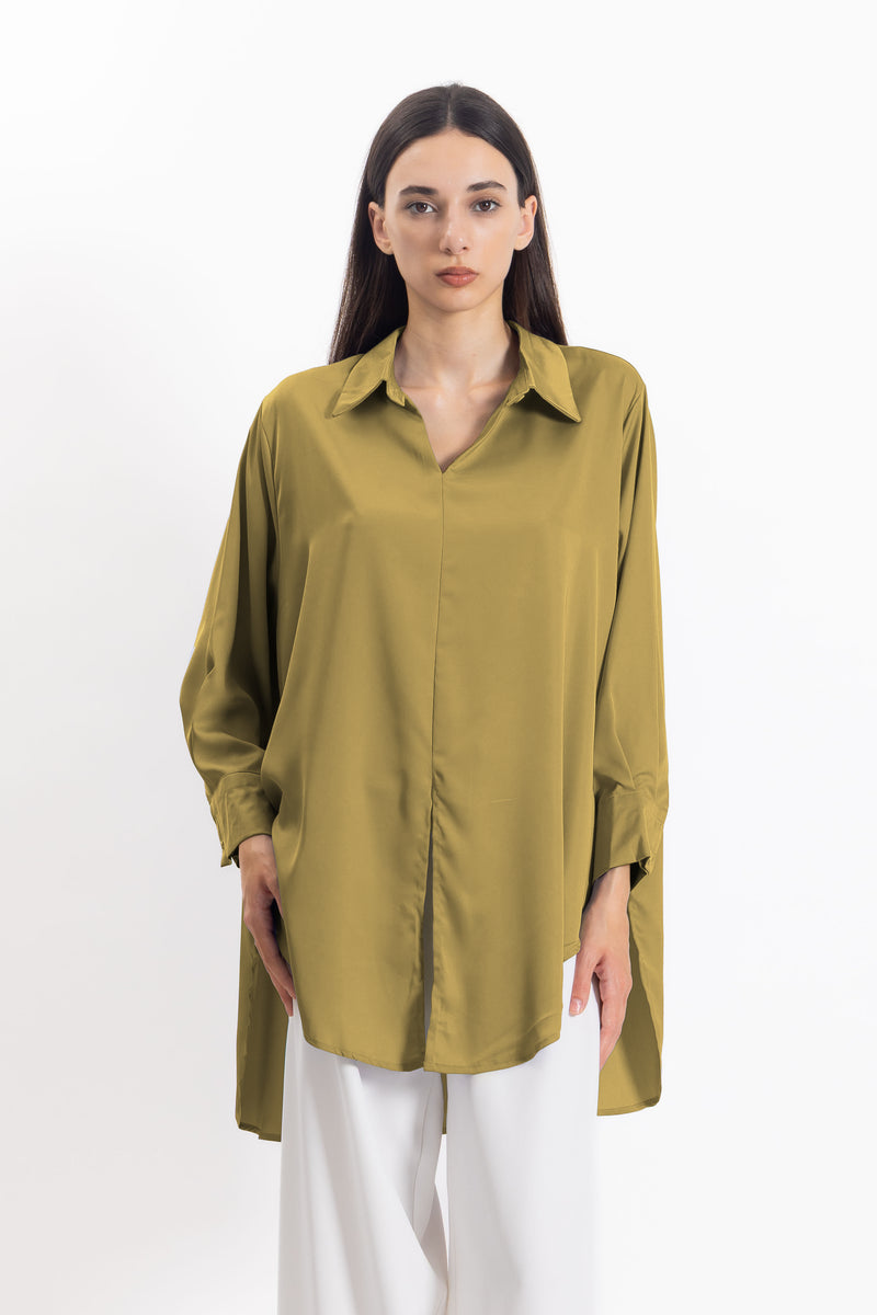 LONG SATIN COMFORT SHIRT