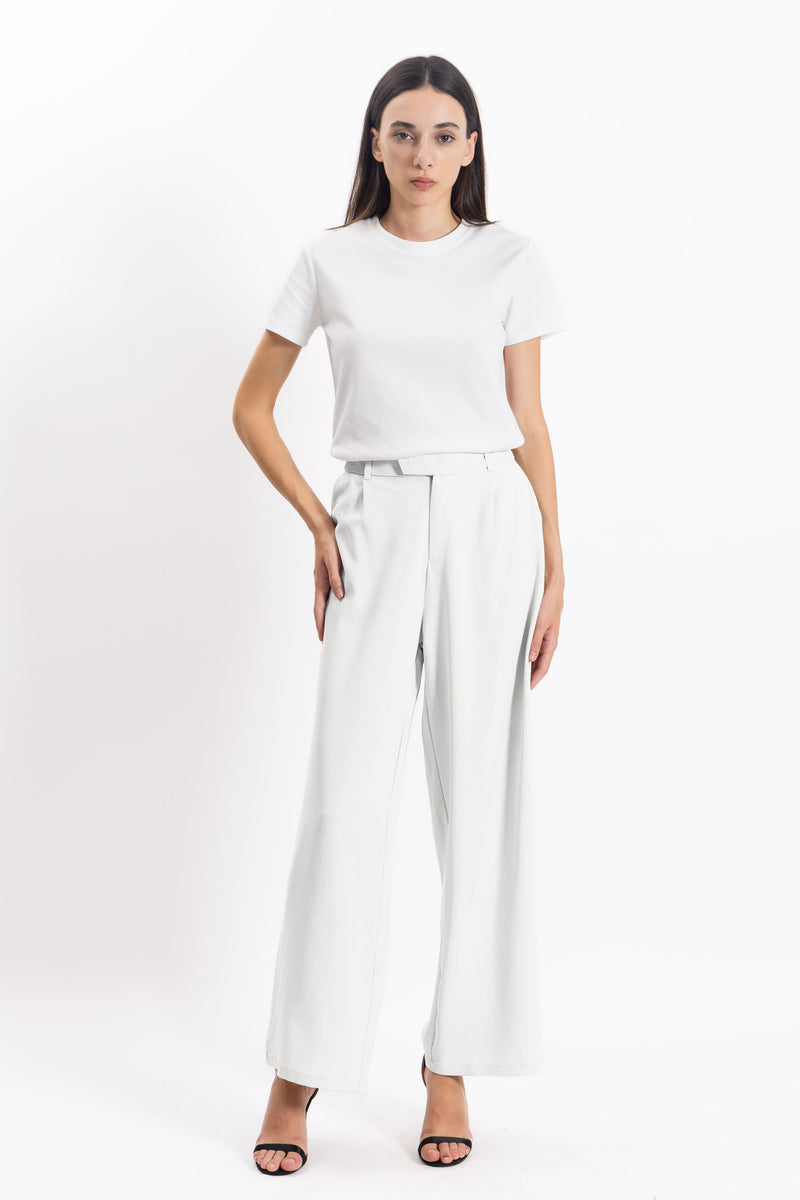 WIDE LEG COMFORT TROUSERS