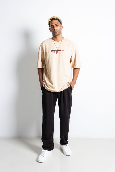 CONTRAST PRINTED T-SHIRT