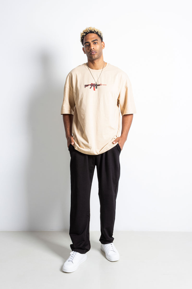 CONTRAST PRINTED T-SHIRT
