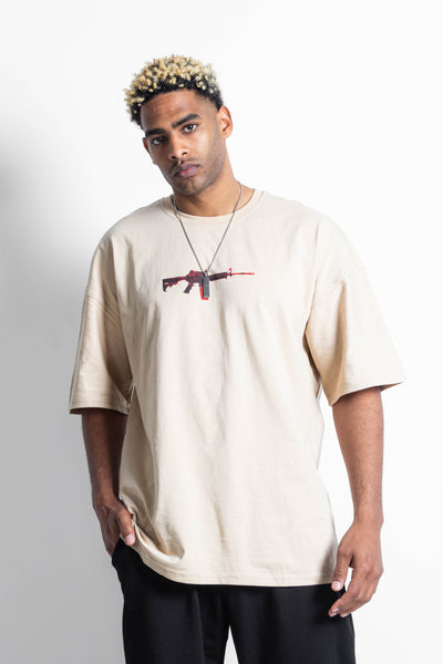 CONTRAST PRINTED T-SHIRT