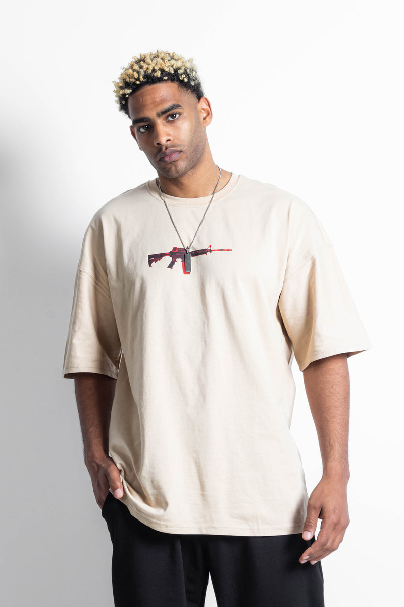 CONTRAST PRINTED T-SHIRT
