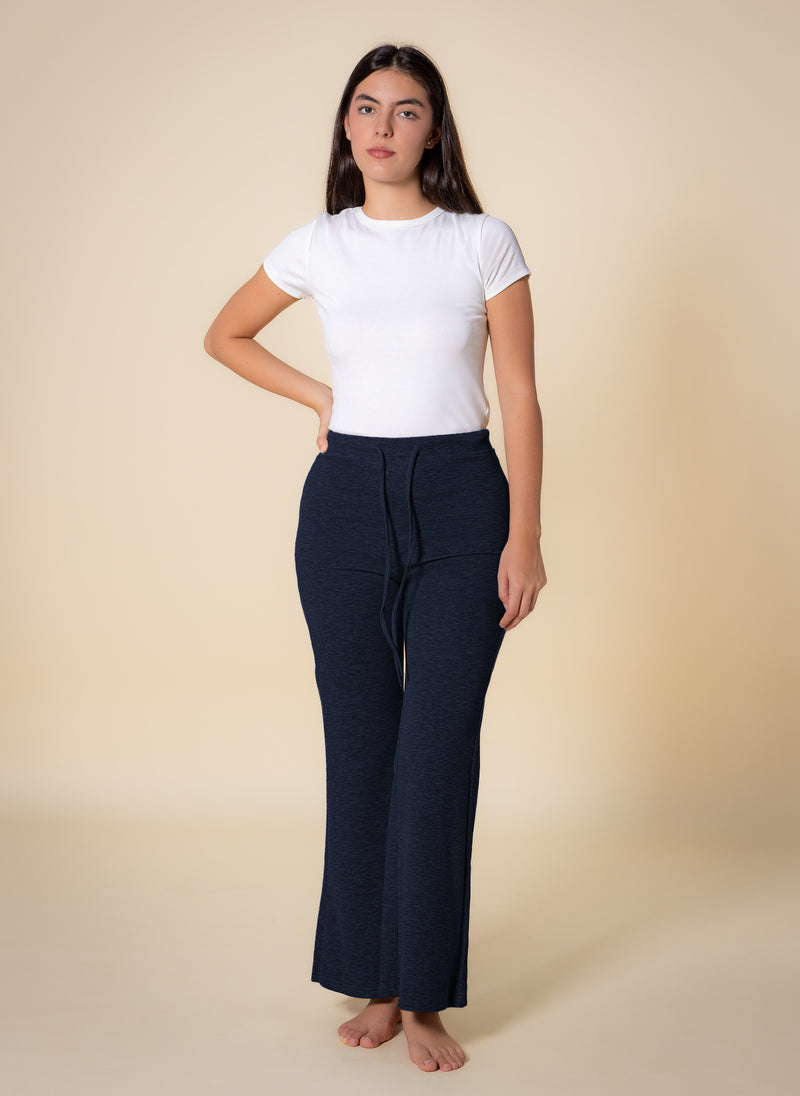 SOFT FLARED COMFORT TROUSERS