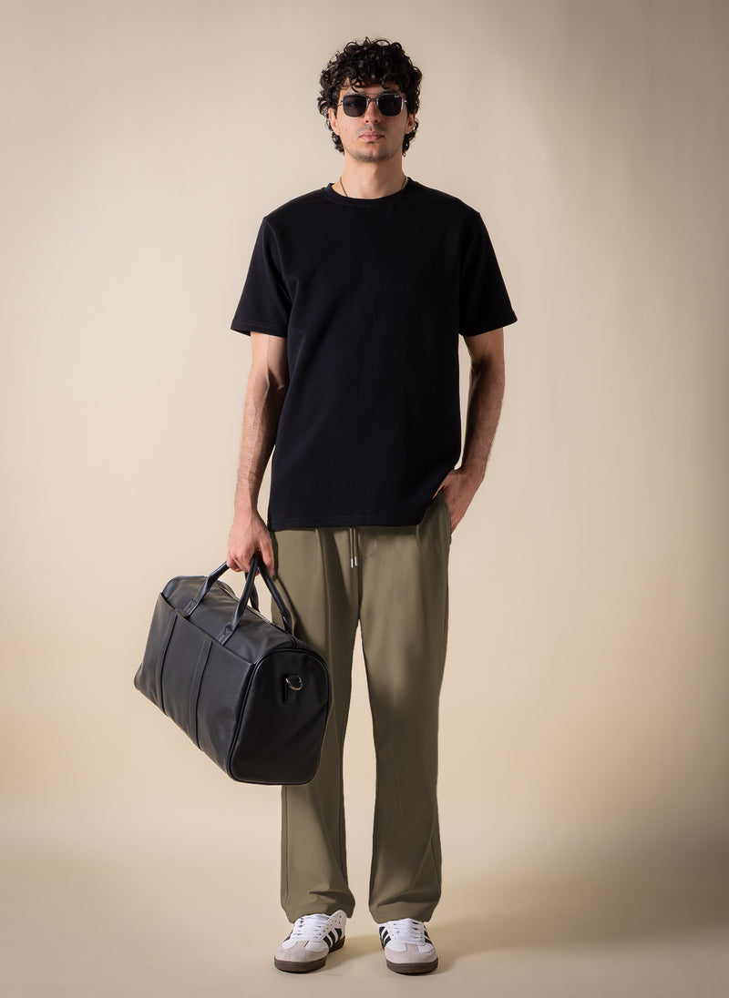 DETAIL TEXTURED COMFORT TROUSERS