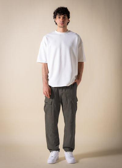 JOGGER-WAIST CARGO TROUSERS