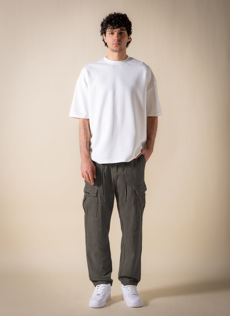JOGGER-WAIST CARGO TROUSERS