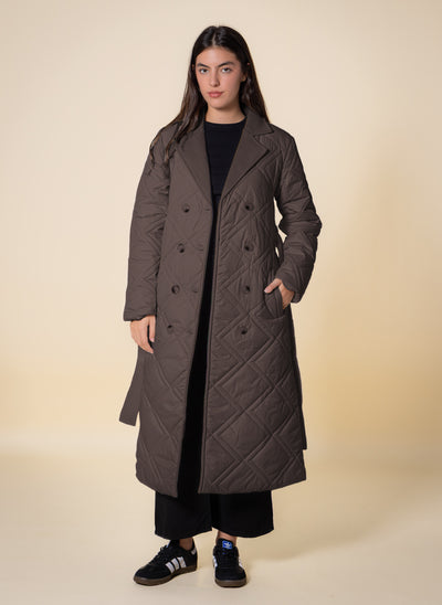 DETAILED LONG PUFFER JACKET