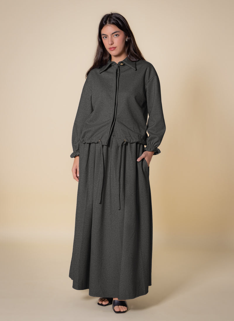 DETAILED MAXI SKIRT SET
