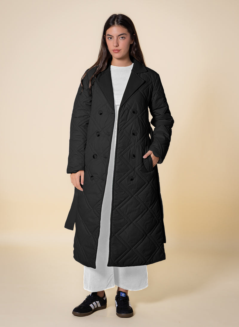 DETAILED LONG PUFFER JACKET