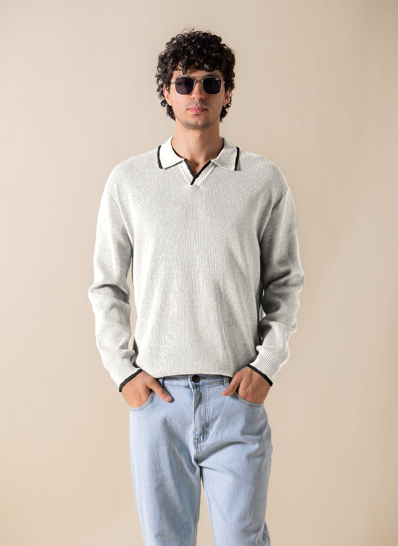 KNITTED COMFORT POLO SHIRT
