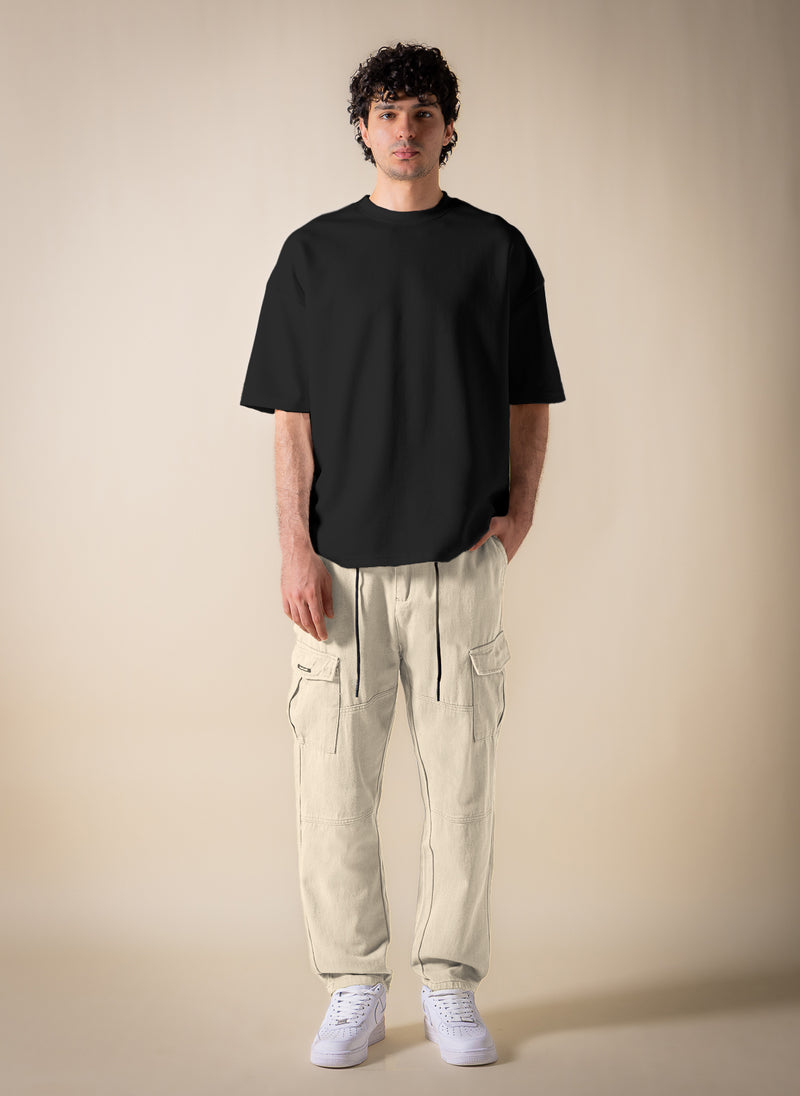 JOGGER-WAIST CARGO TROUSERS