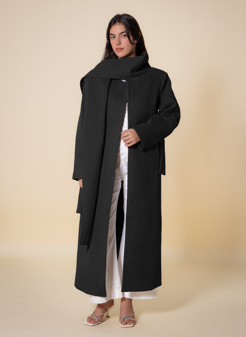 LONG COAT WITH SCAF