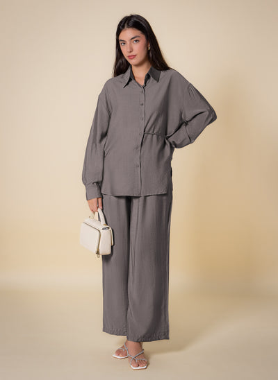 DETAILED LIGHTWEIGHT SHIRT SET