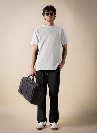 DETAIL TEXTURED COMFORT TROUSERS