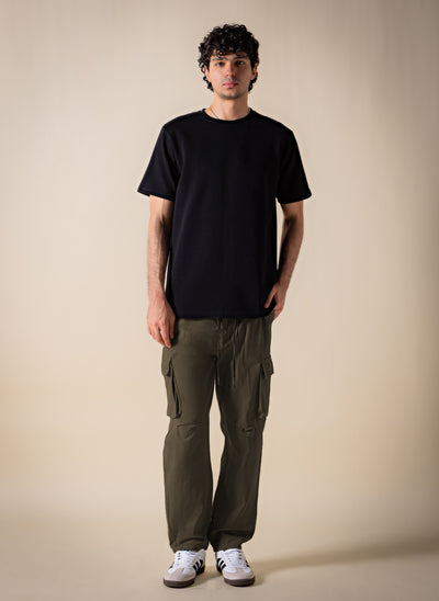 WASHED SOFT CARGO TROUSERS