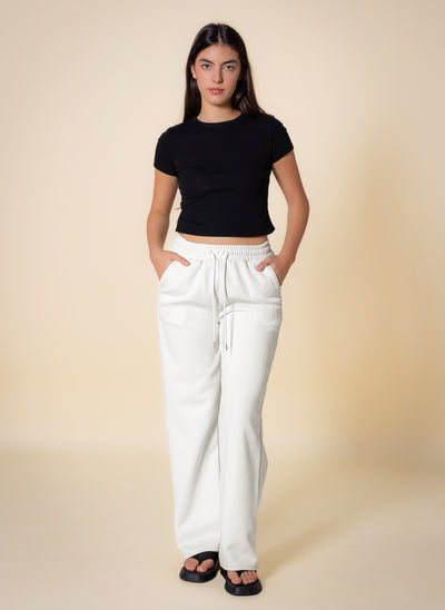 JOGGER-WAIST MIDWEIGHT TROUSERS