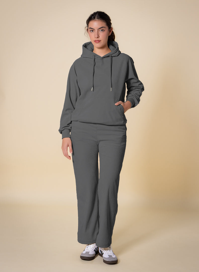 TEXTURED HOODIE SET