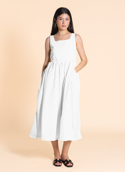 DETAILED COMFORT MIDI DRESS