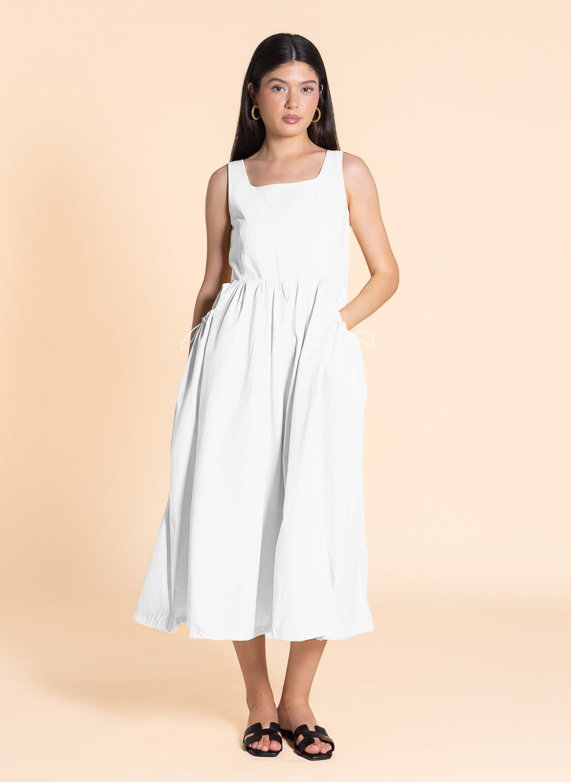 DETAILED COMFORT MIDI DRESS