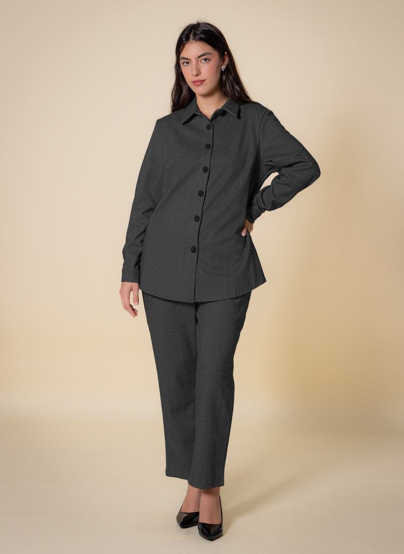 MIDWEIGHT TESTURED SHIRT SET