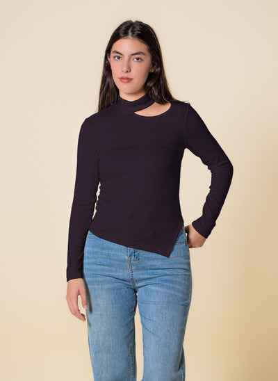 DETAILED LONG SLEEVE TOP