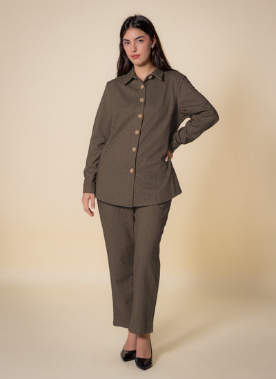 MIDWEIGHT TESTURED SHIRT SET