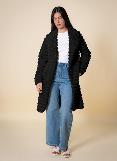 SOFT LONG BELTED COAT