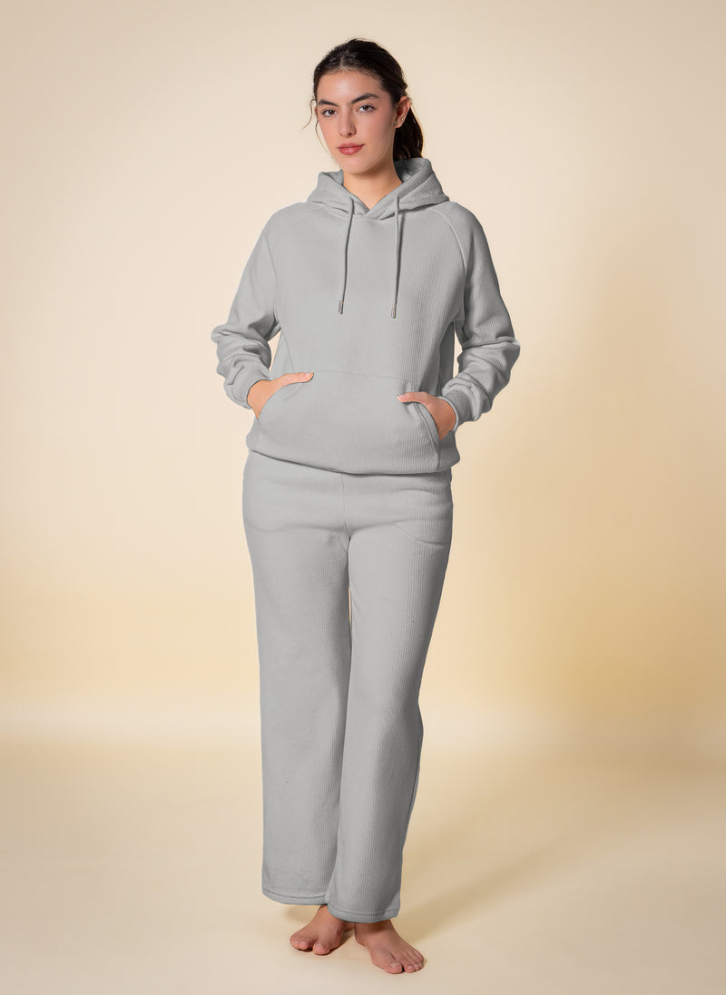 TEXTURED COMFORT HOODIE SET