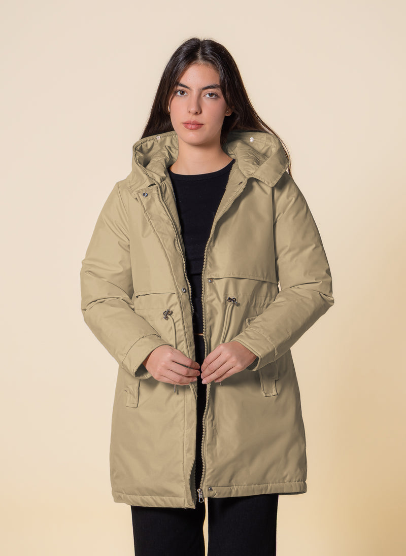 HOODED PUFFER JACKET