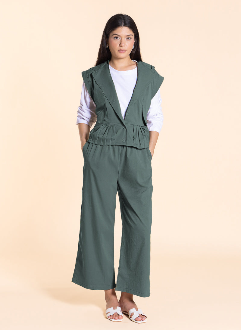 DETAIL HOODED TOP SET