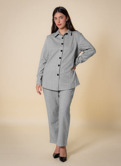 MIDWEIGHT TESTURED SHIRT SET