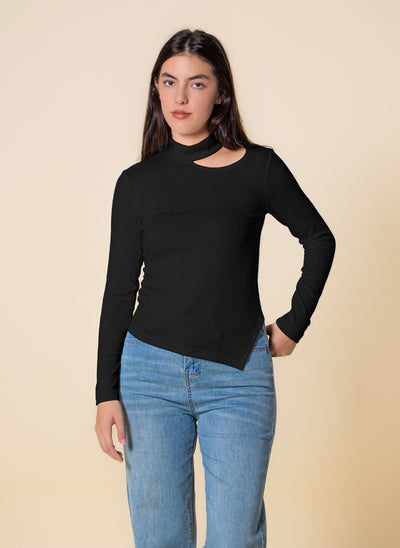 DETAILED LONG SLEEVE TOP