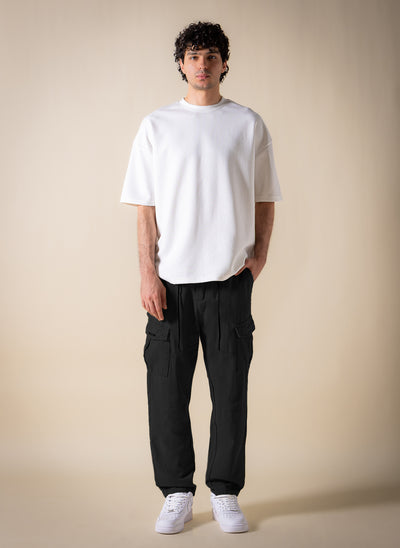 JOGGER-WAIST CARGO TROUSERS