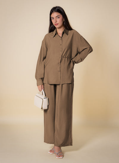 DETAILED LIGHTWEIGHT SHIRT SET
