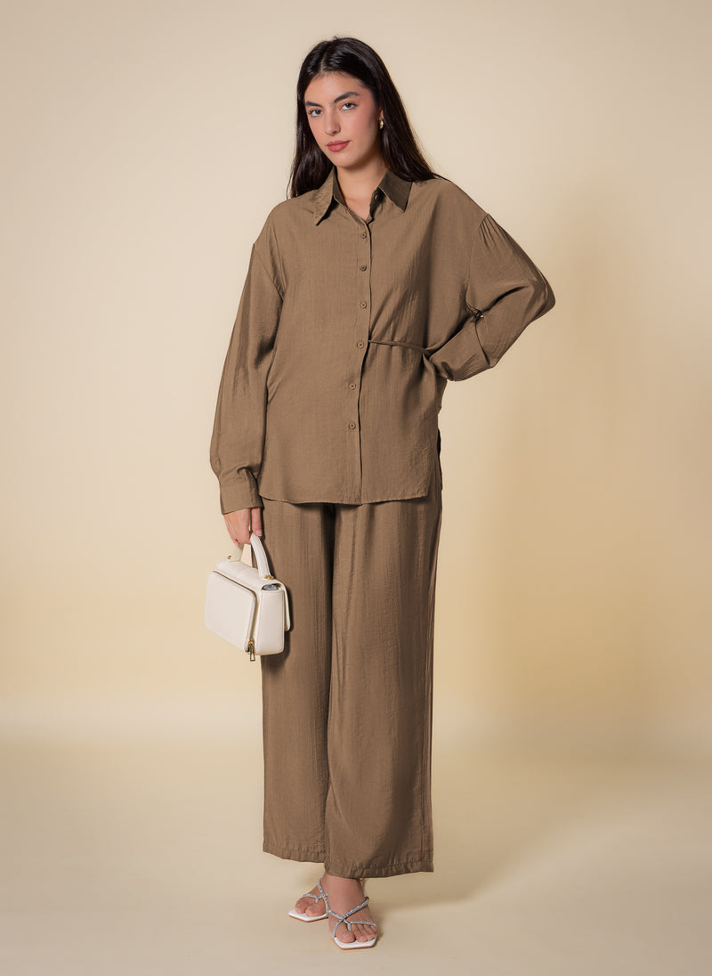 DETAILED LIGHTWEIGHT SHIRT SET