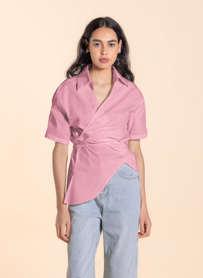 WRAPPED ASYMMETRICAL SHIRT