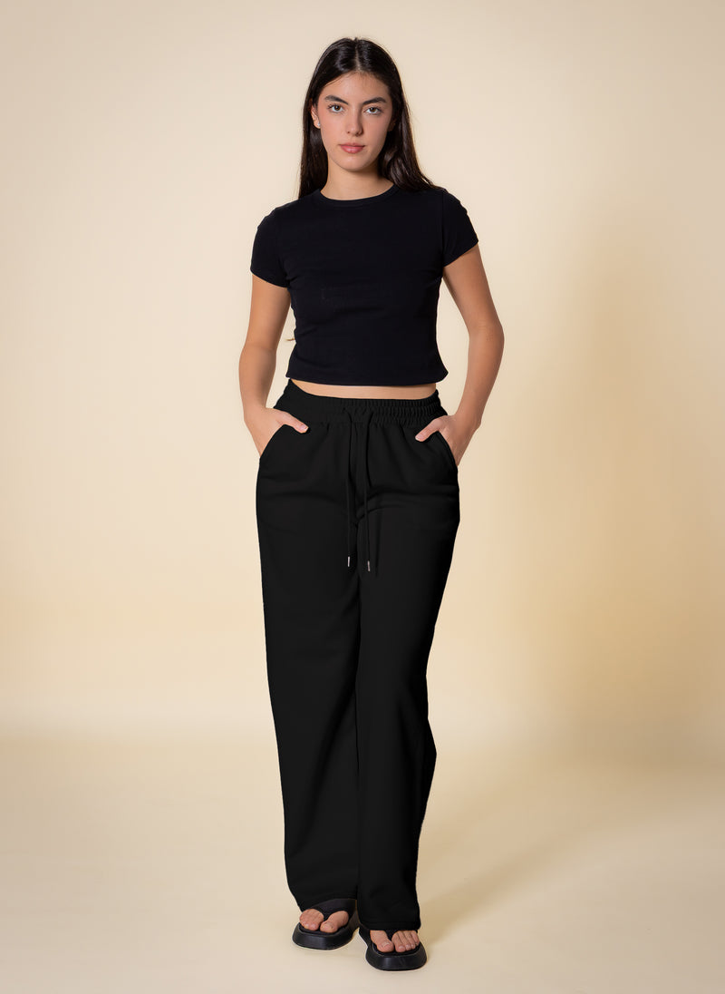 JOGGER-WAIST MIDWEIGHT TROUSERS