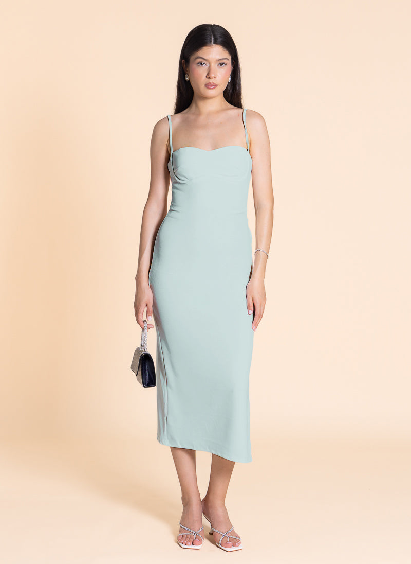FITTED MIDI DRESS