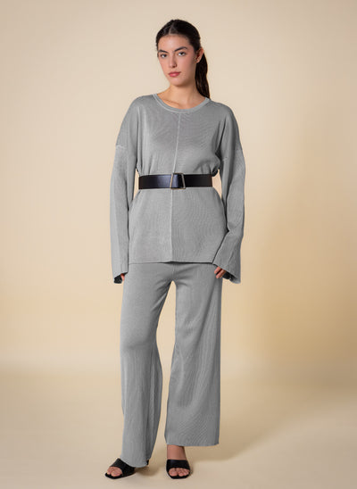 BELTED SWEATER SET