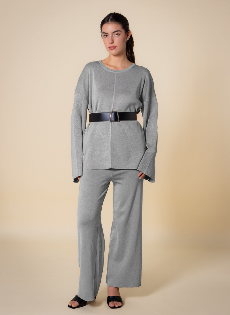 BELTED SWEATER SET