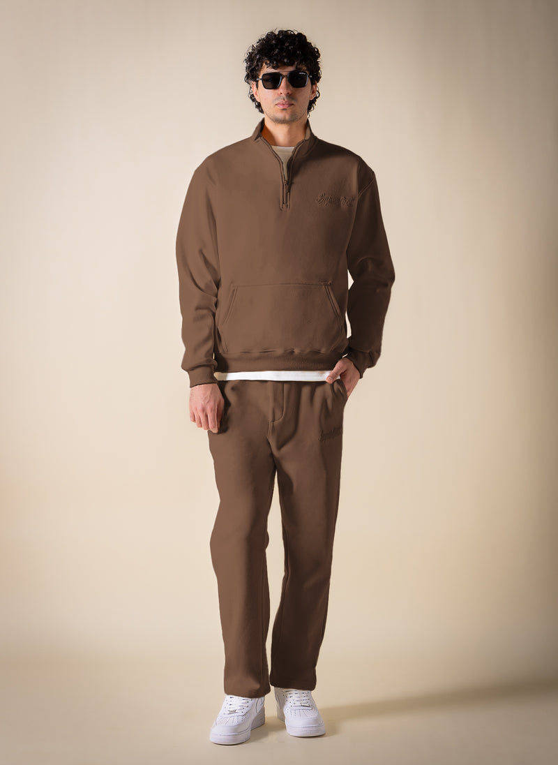 SOFT QUARTER-ZIP SWEATSHIRT SET