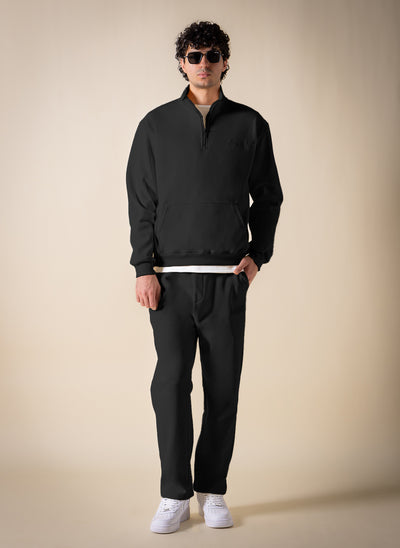 SOFT QUARTER-ZIP SWEATSHIRT SET