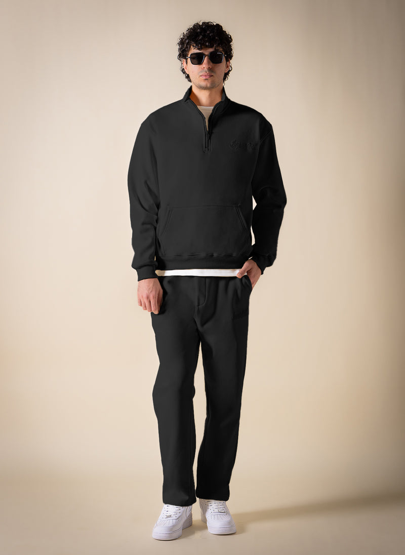 SOFT QUARTER-ZIP SWEATSHIRT SET