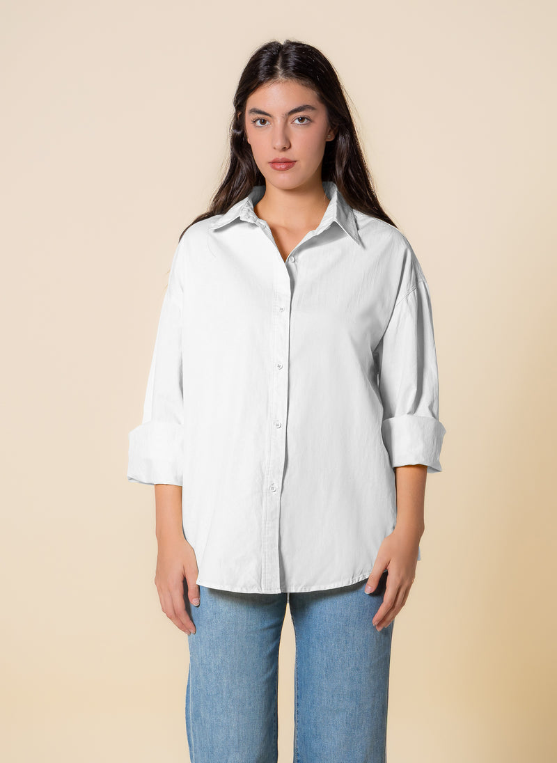 DETAILED COTTON BLEND SHIRT