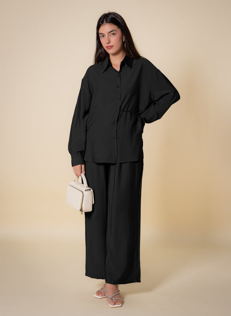 DETAILED LIGHTWEIGHT SHIRT SET